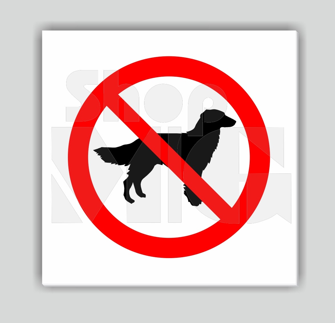 Таблички запрещающие из ПВХ