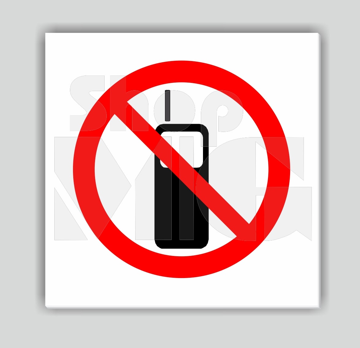 Таблички запрещающие из ПВХ