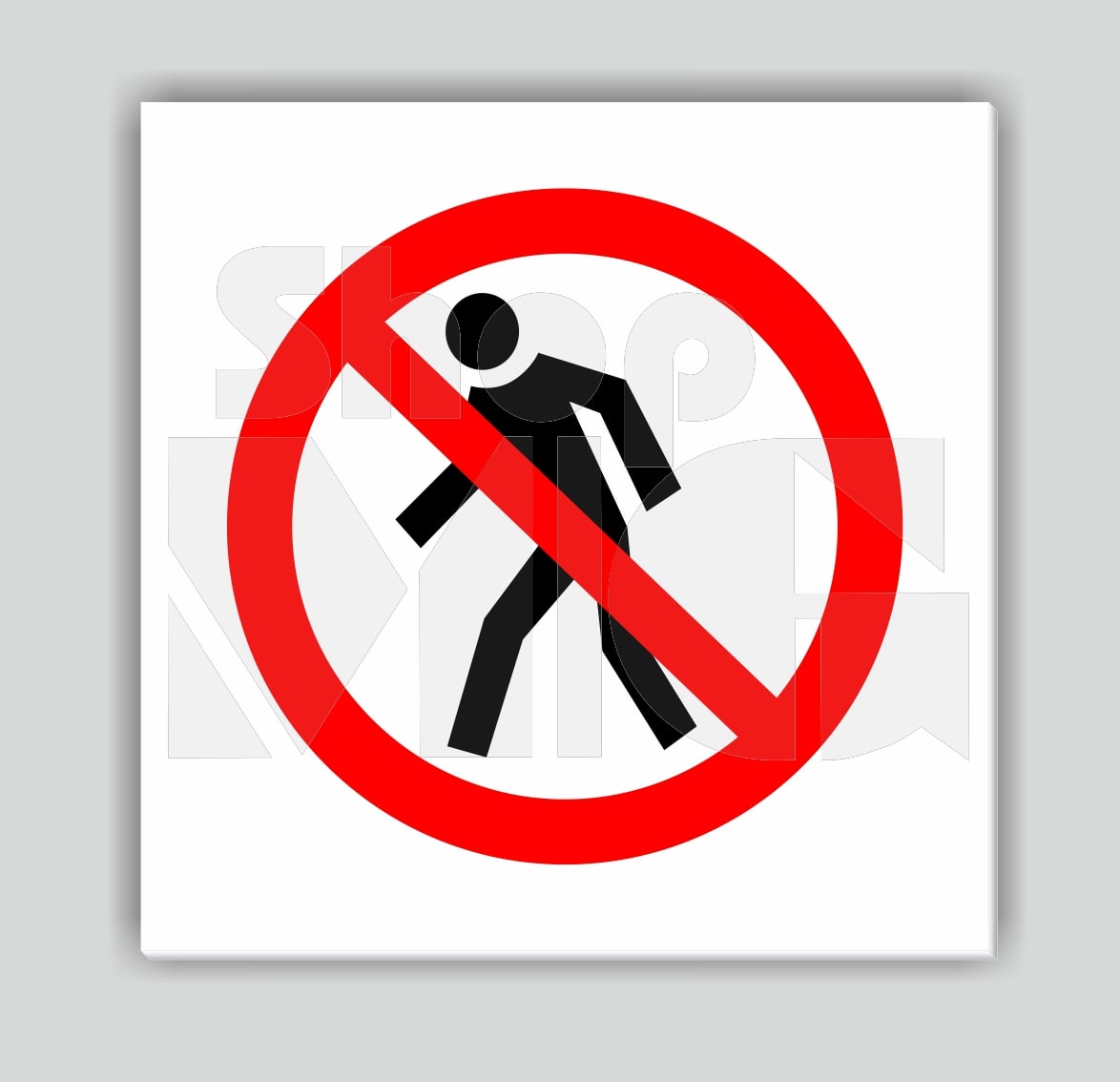 Таблички запрещающие из ПВХ